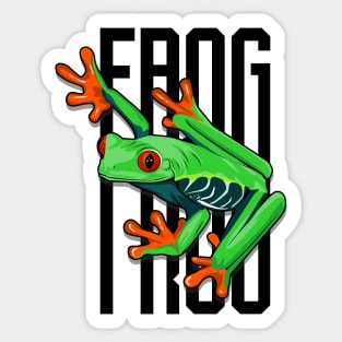 frog stylish Sticker